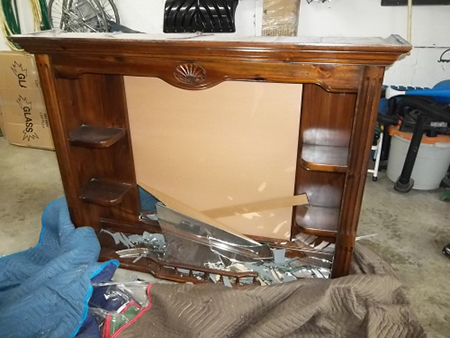 Furniture damaged by movers