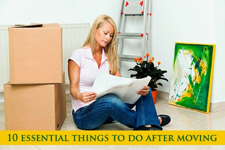 Things to do when moving to a new home